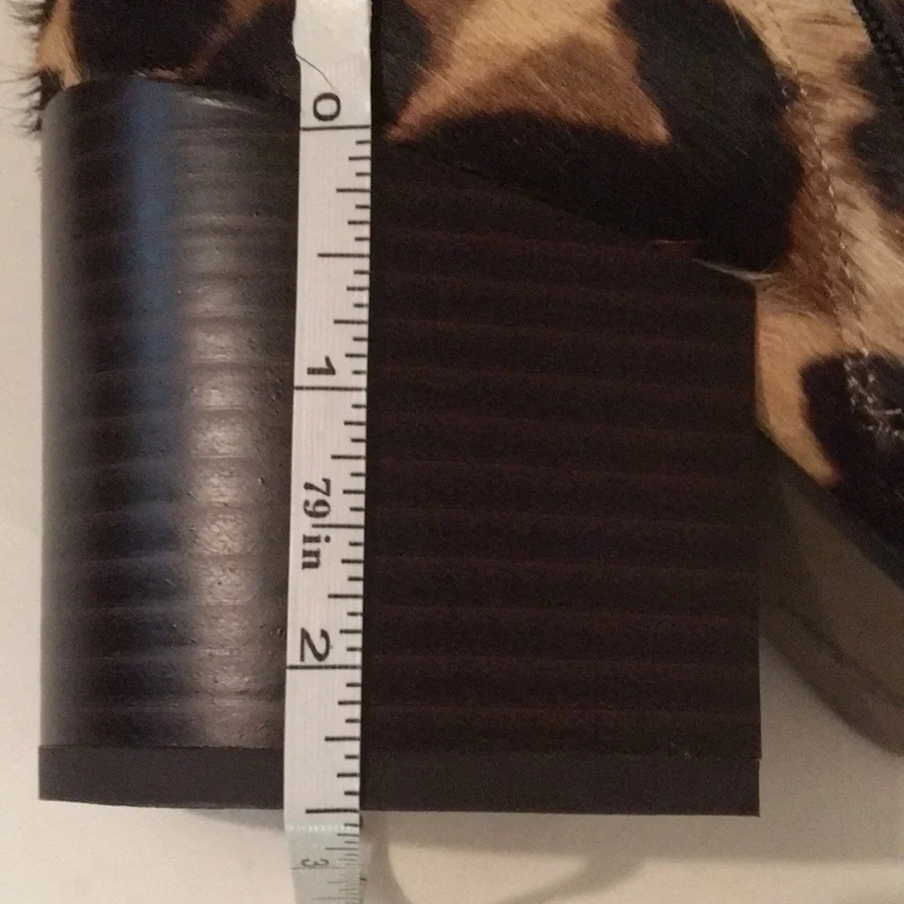 Sam Edelman Calf Hair Animal Print Booties NEW - Picture 9 of 9